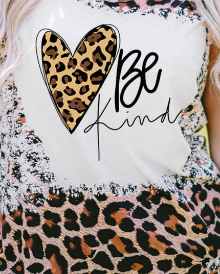 BE KIND Graphic Leopard Tank