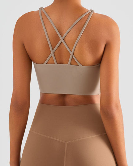Chic Start Crisscross Back Sports Bra