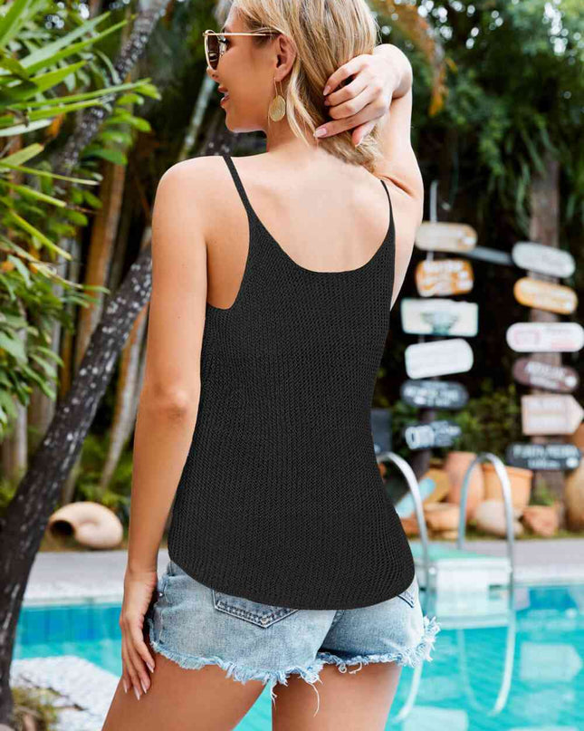 Scoop Neck Rib-Knit Cami