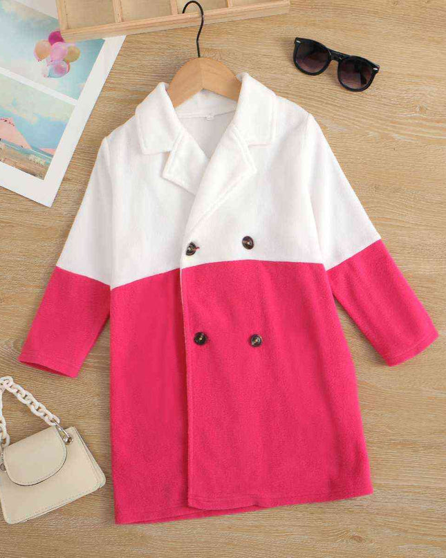 Two-Tone Double-Breasted Jacket