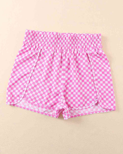 Leopard Elastic Waist Shorts