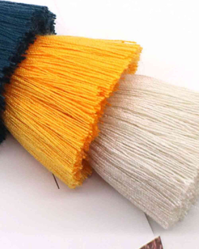 Assorted 4-Pack Multicolored Fringe Keychain