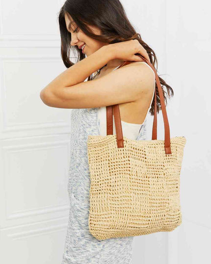 Fame Picnic Date Straw Tote Bag