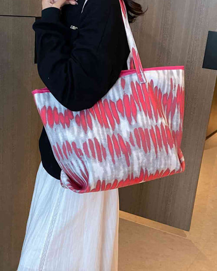 Printed PU Leather Tote Bag