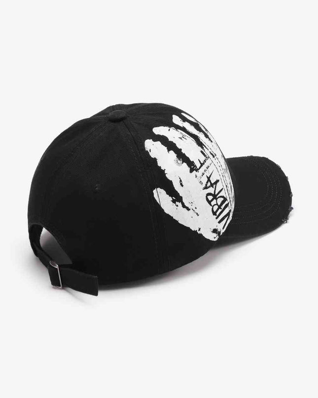 VIBRA Graphic Distressed Adjustable Baseball Cap