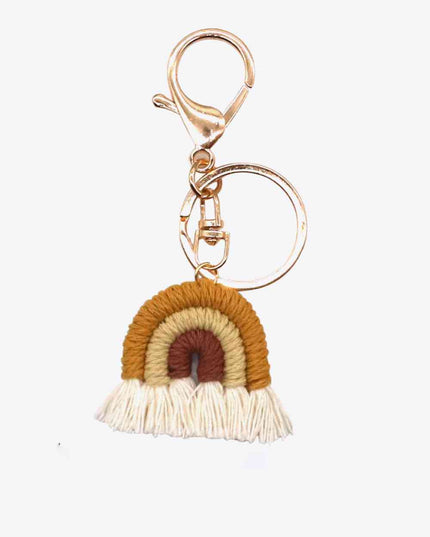 Assorted 4-Pack Rainbow Fringe Keychain