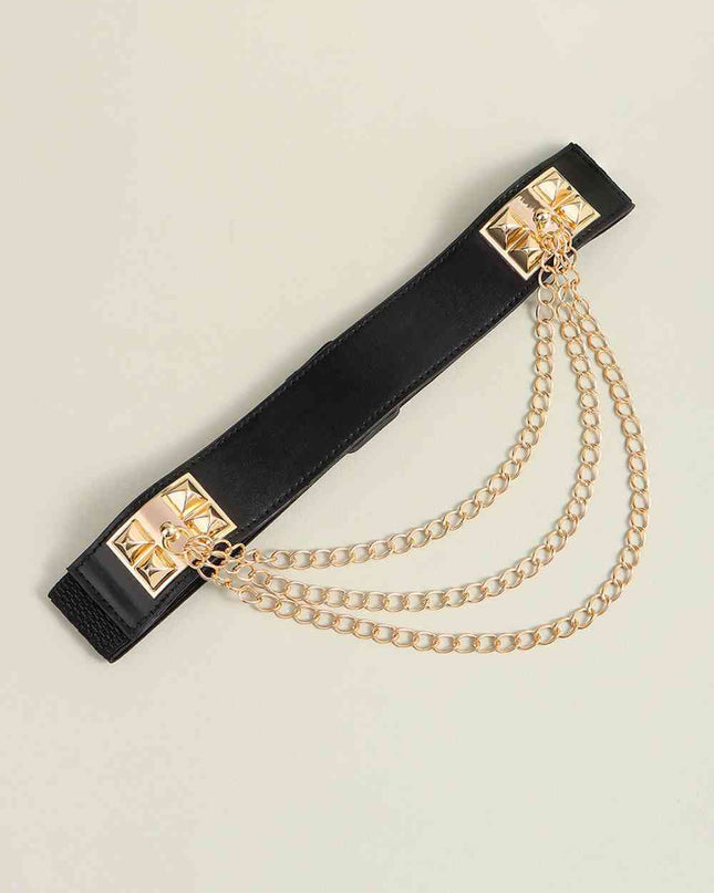 Elastic Belt with Chain