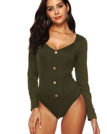 Button Detail Bodysuit