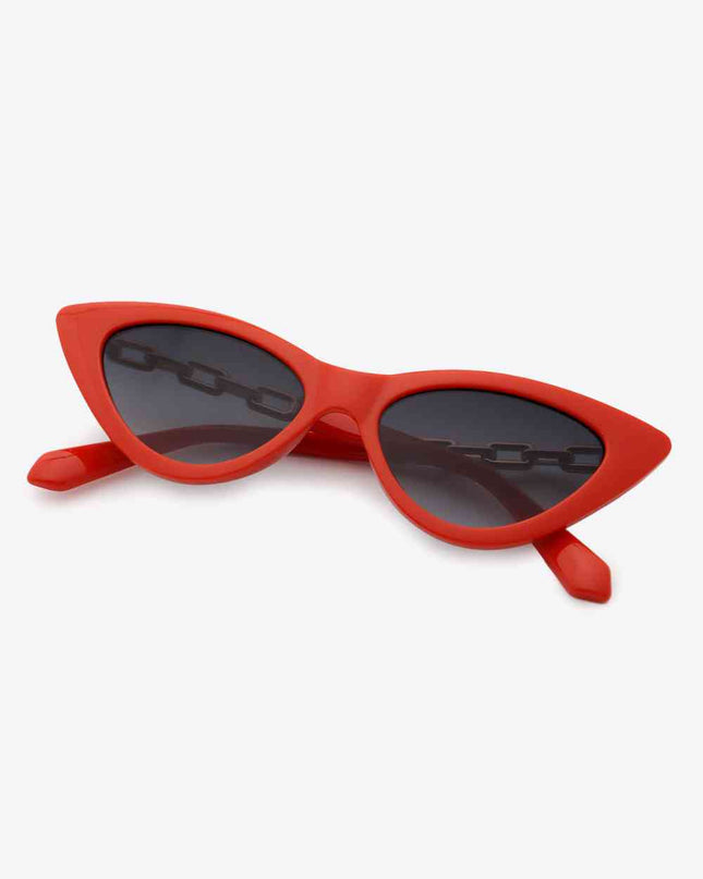 Chain Detail Cat-Eye Sunglasses