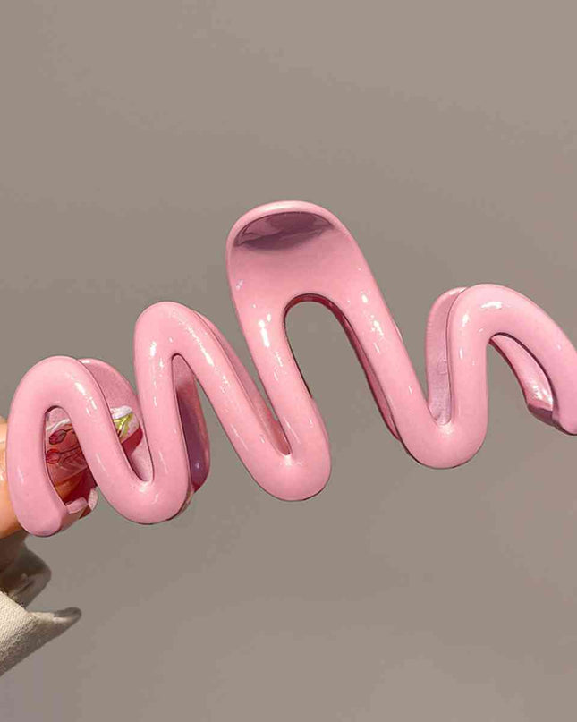 Resin Wave Hair Claw Clip
