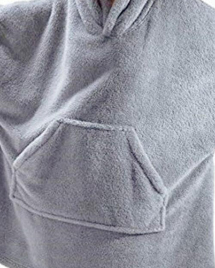 Long Sleeve Pocketed Hooded Lounge Top