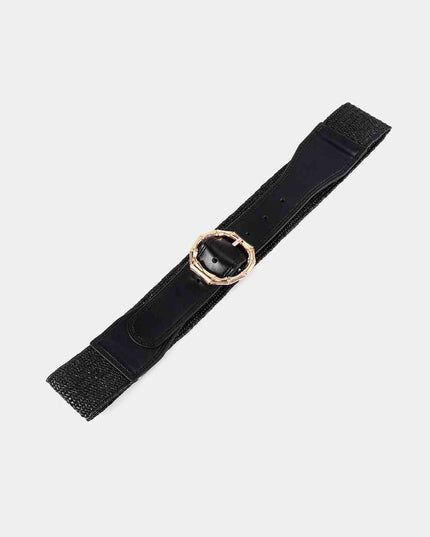 Alloy Buckle Braided Belt