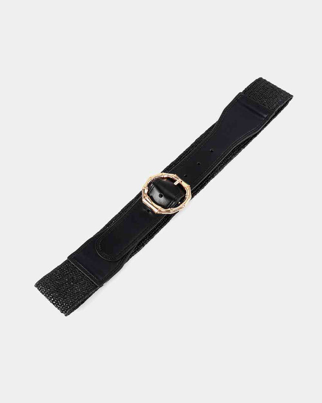 Alloy Buckle Braided Belt