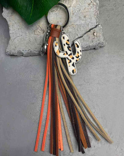 Cactus Keychain with Tassel
