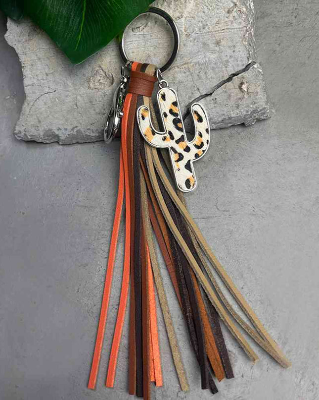 Cactus Keychain with Tassel