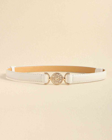 Rhinestone Decor PU Leather Belt