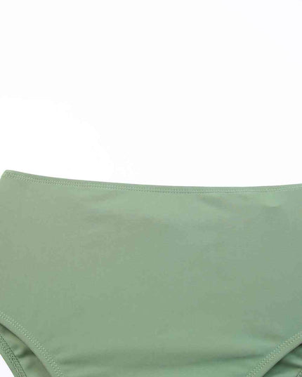 Tie Back Sleeveless Swim Dress and Bottoms Set