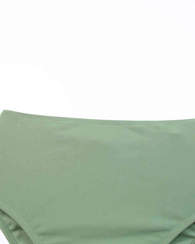 Tie Back Sleeveless Swim Dress and Bottoms Set