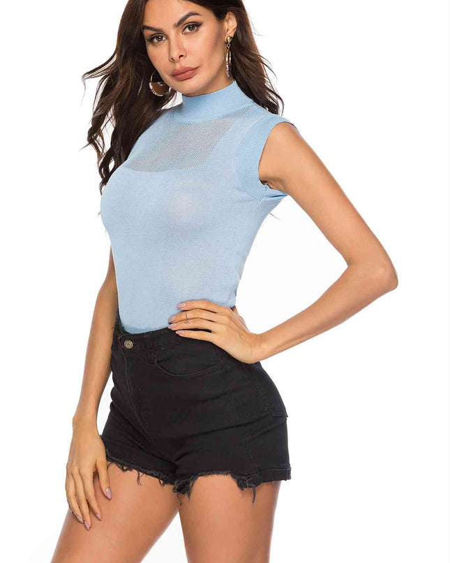 Mock Neck Knit Top