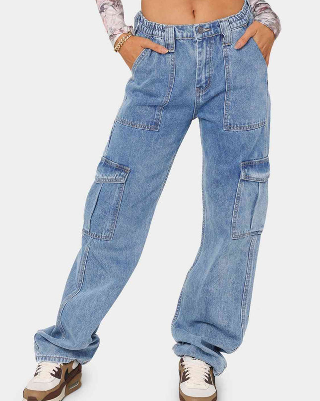 Straight Jeans with Pockets