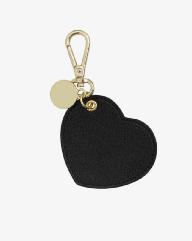 Assorted 4-Pack Heart Shape PU Leather Keychain