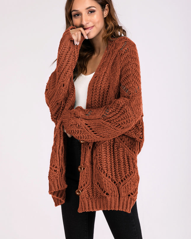 Button Down Longline Cardigan