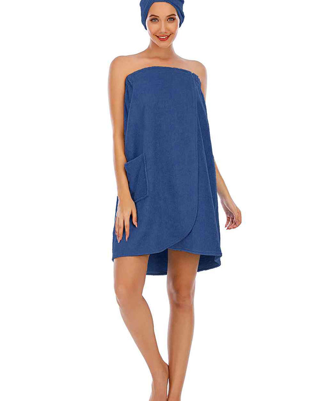 Strapless Robe with pocket