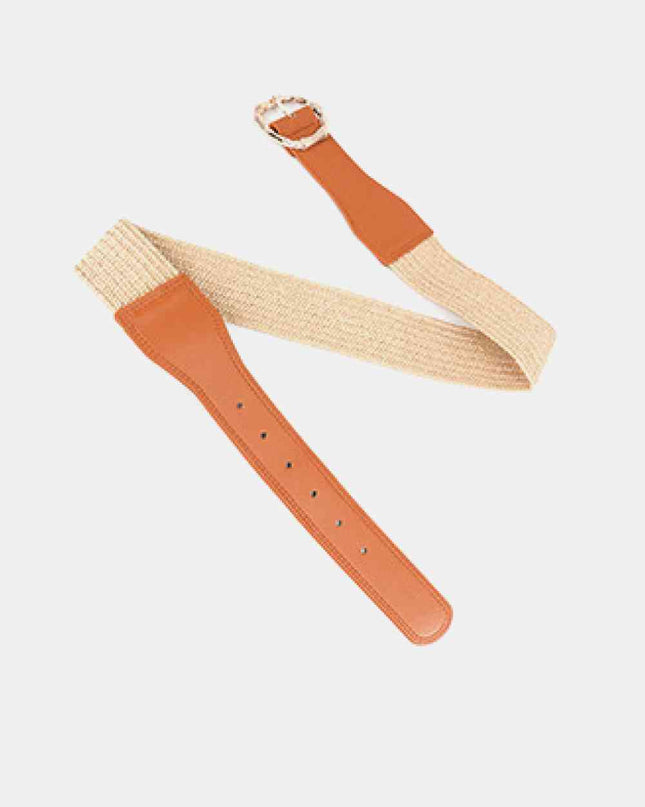 Alloy Buckle Braided Belt