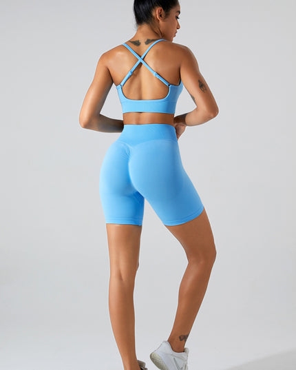 Crisscross Spaghetti Strap Active Cami