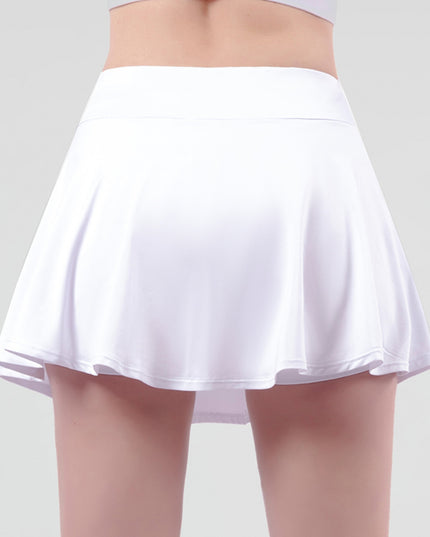 Wide Waistband Sports Skort
