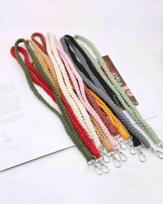 Assorted 2-Pack Hand-Woven Lanyard Keychain