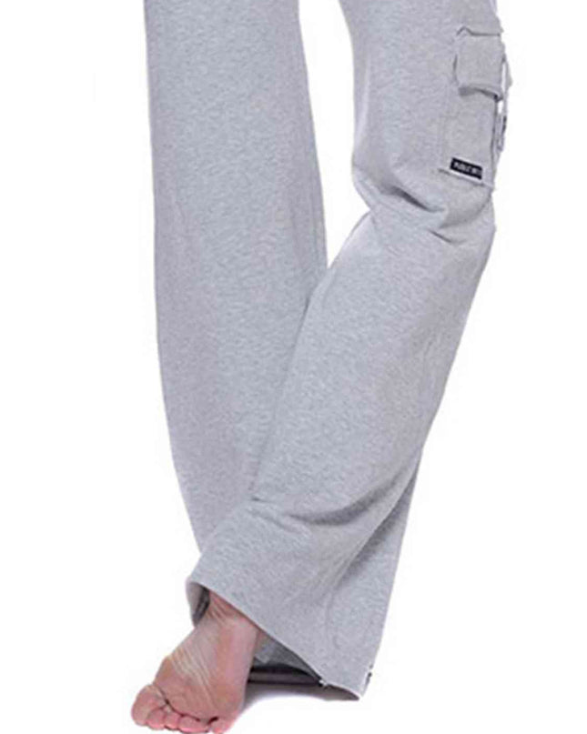 Mid Waist Pants with Pockets