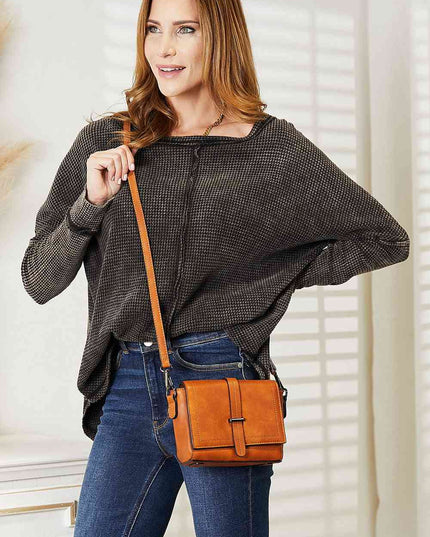 SHOMICO PU Leather Crossbody Bag