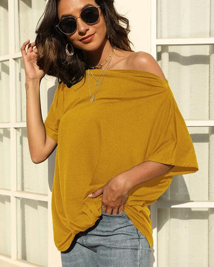 One Shoulder Short Sleeve T-Shirt