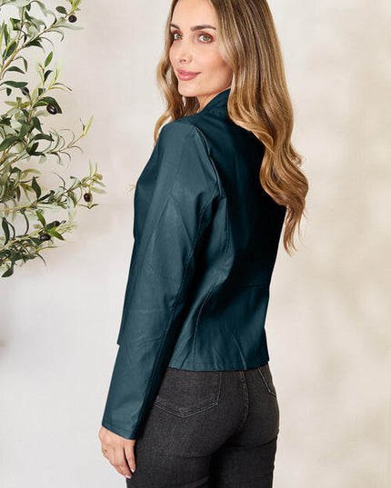 Mock Neck Zip Up Jacket