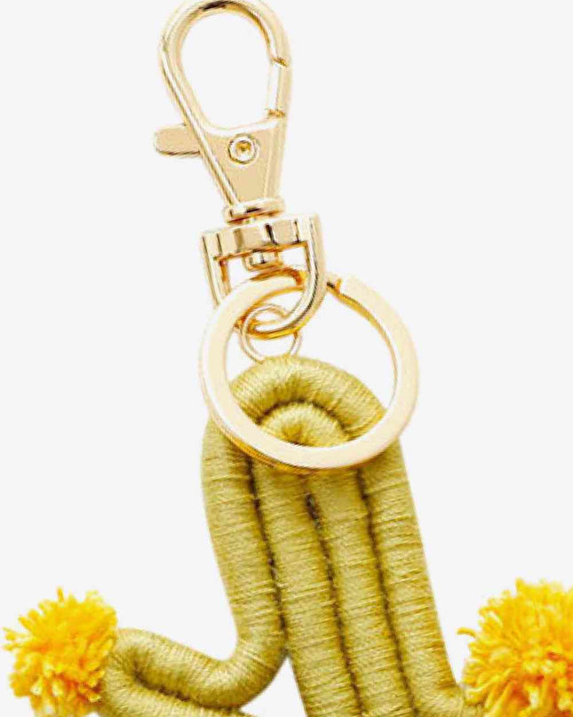 Cactus Keychain with Fringe