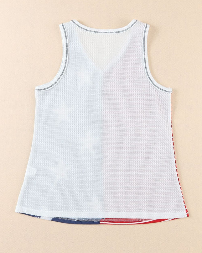 Star and Stripe V-Neck Tank