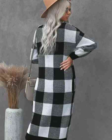 Buffalo Plaid Duster Cardigan