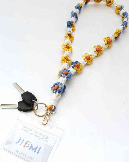 Floral Lanyard Key Chain