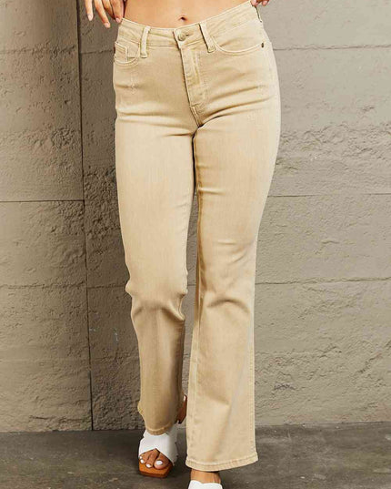 Judy Blue Cailin Full Size Mid Rise Garment Dyed Bootcut Jeans