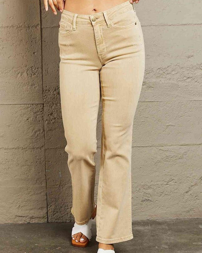 Judy Blue Cailin Full Size Mid Rise Garment Dyed Bootcut Jeans