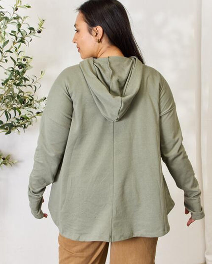 Culture Code Full Size Half Button Hoodie