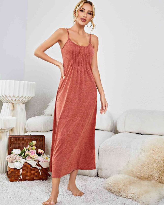 Scoop Neck Spaghetti Strap Night Dress