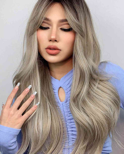 Full Machine Long Wave Wigs 26''