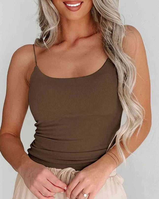 Ribbed Scoop Neck Cami