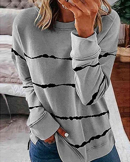 Striped Round Neck T-Shirt