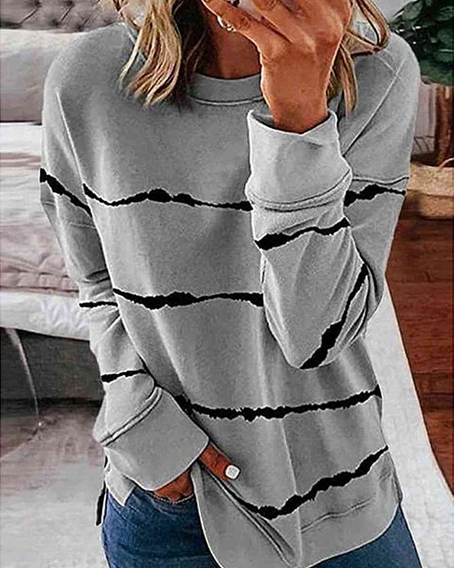 Striped Round Neck T-Shirt