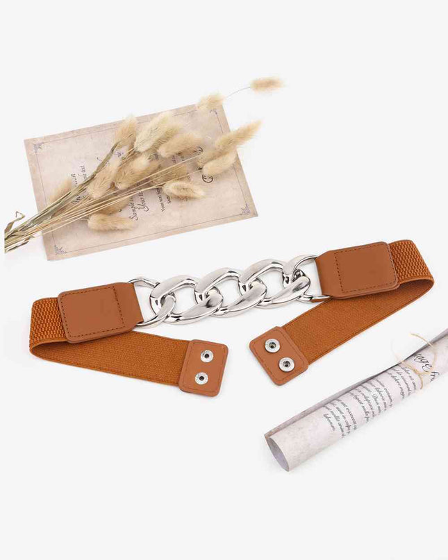 Chain Detail Elastic Belt
