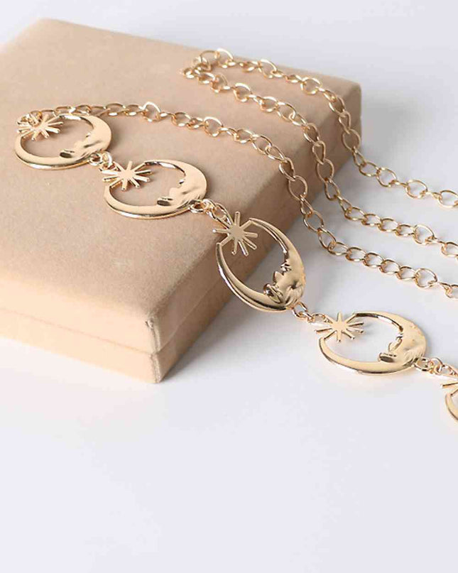 Sun and Moon Alloy Belt