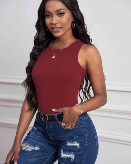 Round Neck Sleeveless Tank